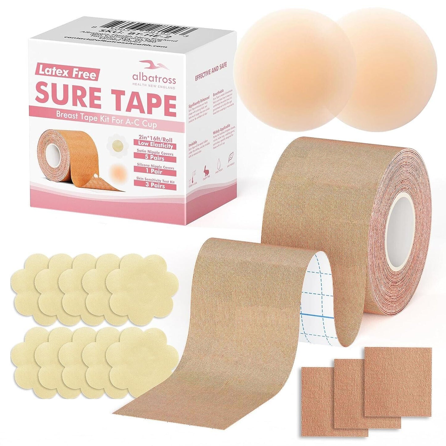 Sure Tape Boob Tape Breast Tape Kit for A-C Cup