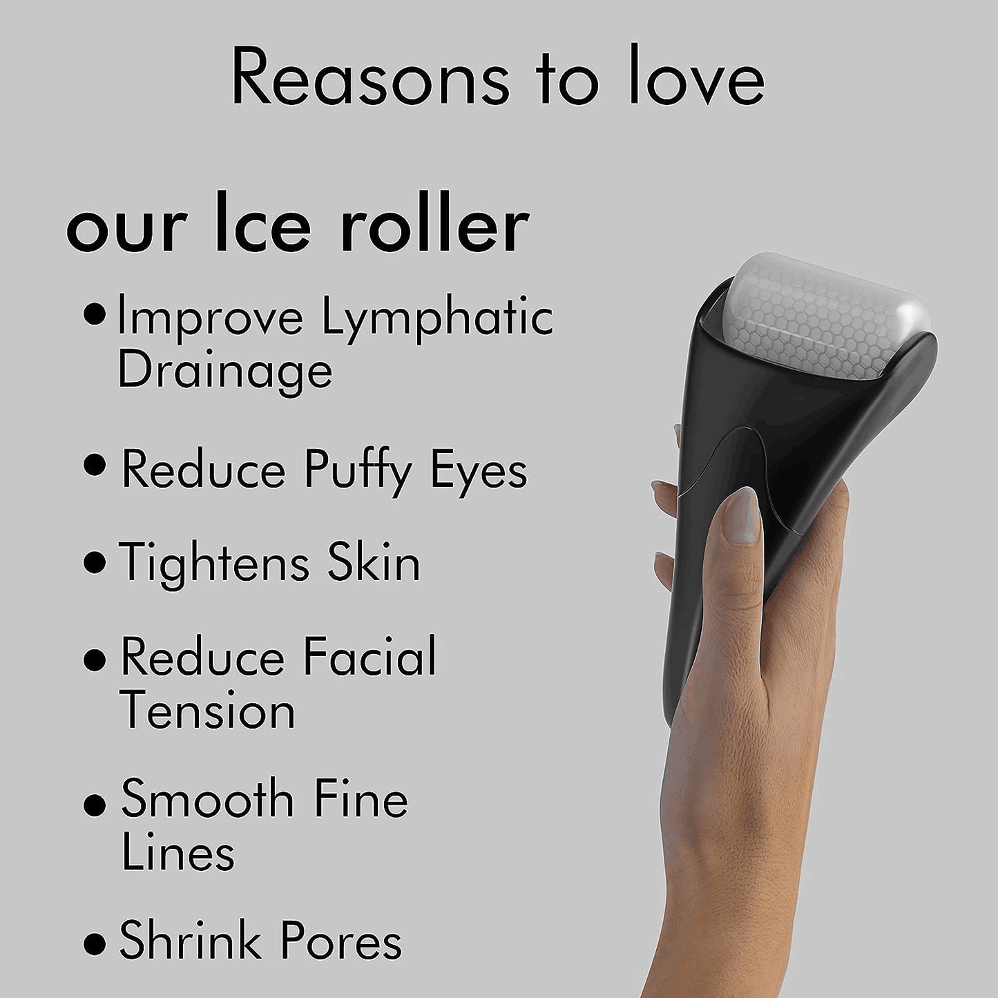 Black Ice Roller for Face Massage Tools