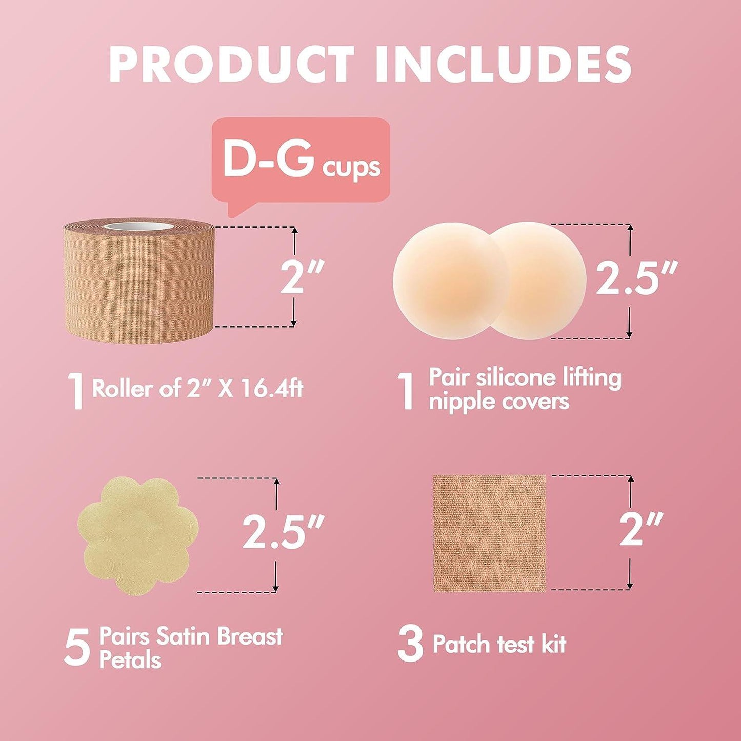 Sure Tape Breast Lift Tape for Larger Breast D-G Cup