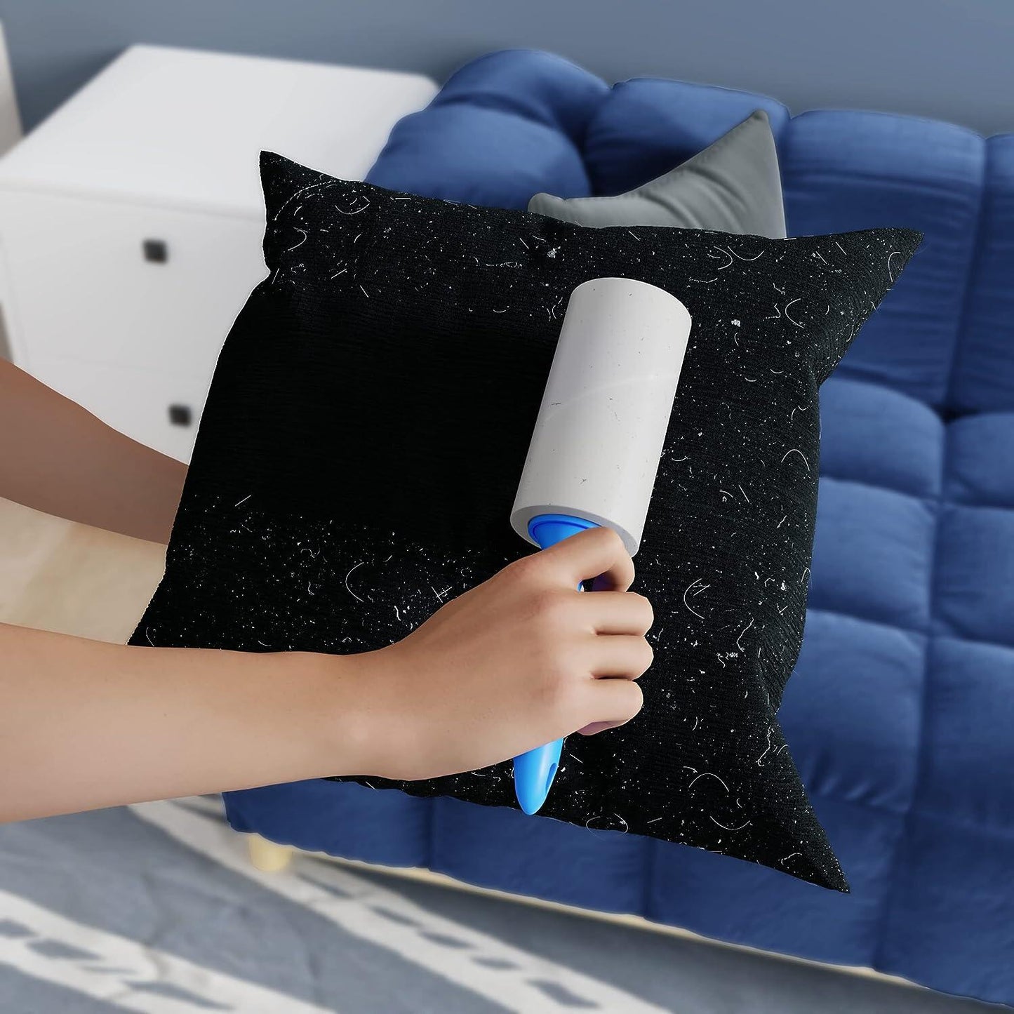 Reusable Lint Roller for Pet Hair Extra Sticky - 4 Rollers