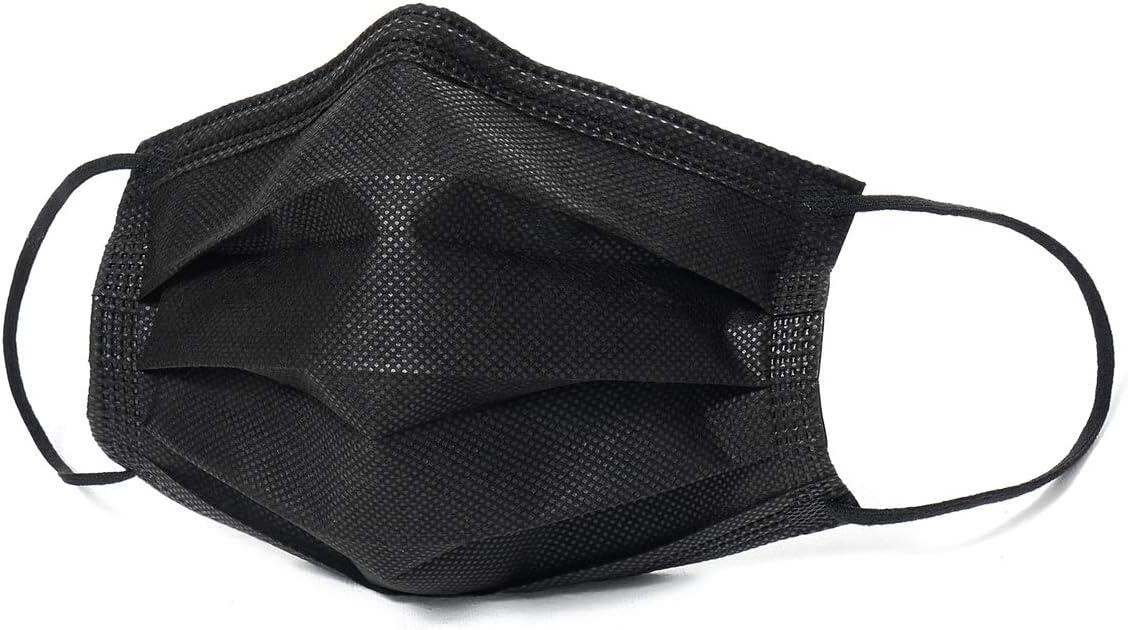 Black Disposable Face Mask 3 ply Pack of 50 pcs/box