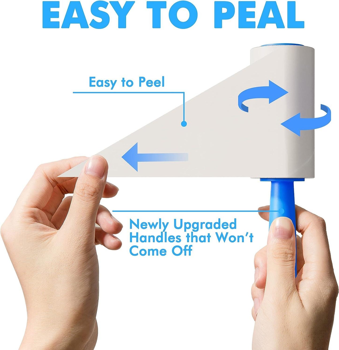 Sticky Lint Roller 200 Sheets Lint Remover for Pet Hair - 2 Rollers