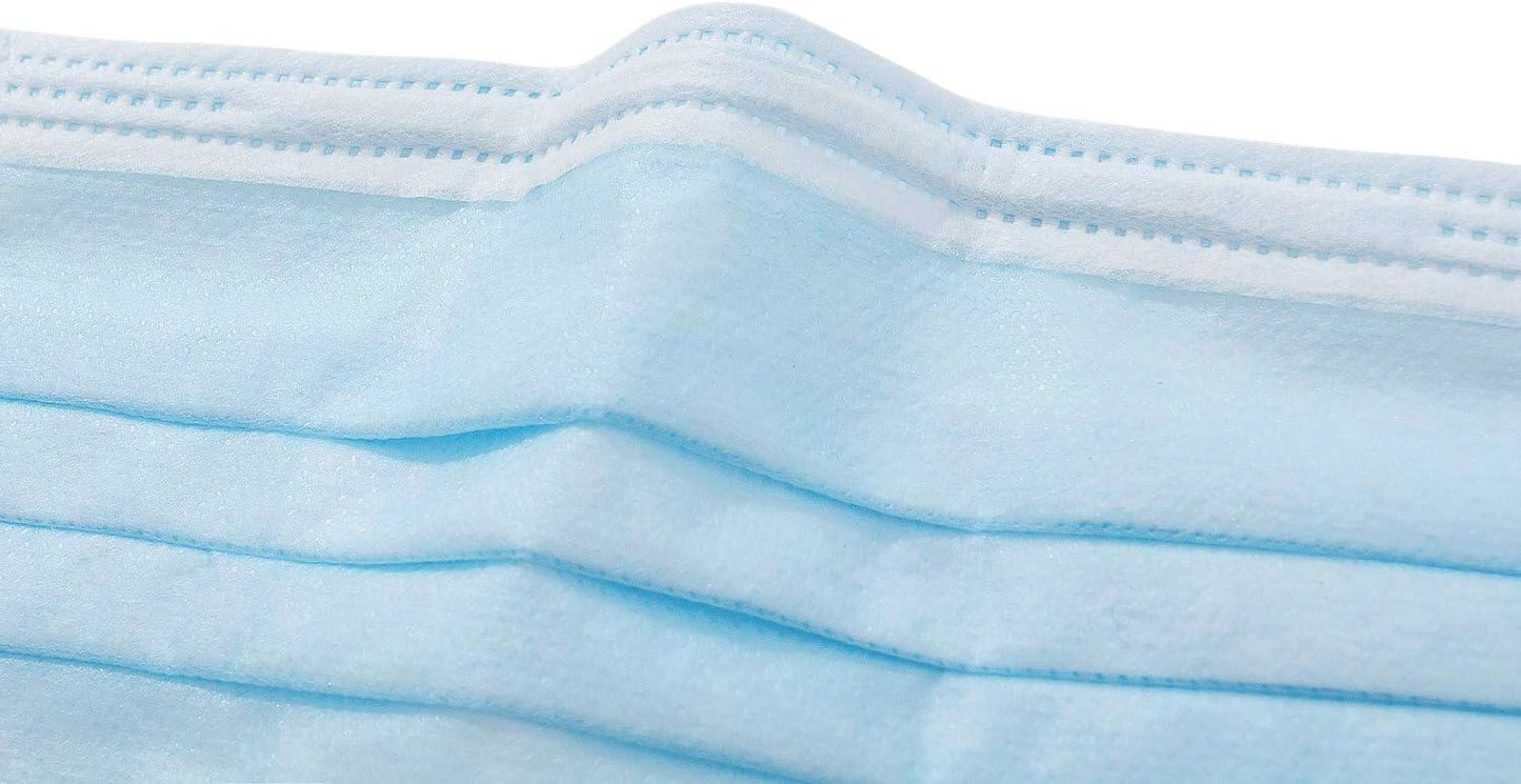 Albatross Health 3ply Deluxe Procedure Earloop Blue Disposable Face Mask