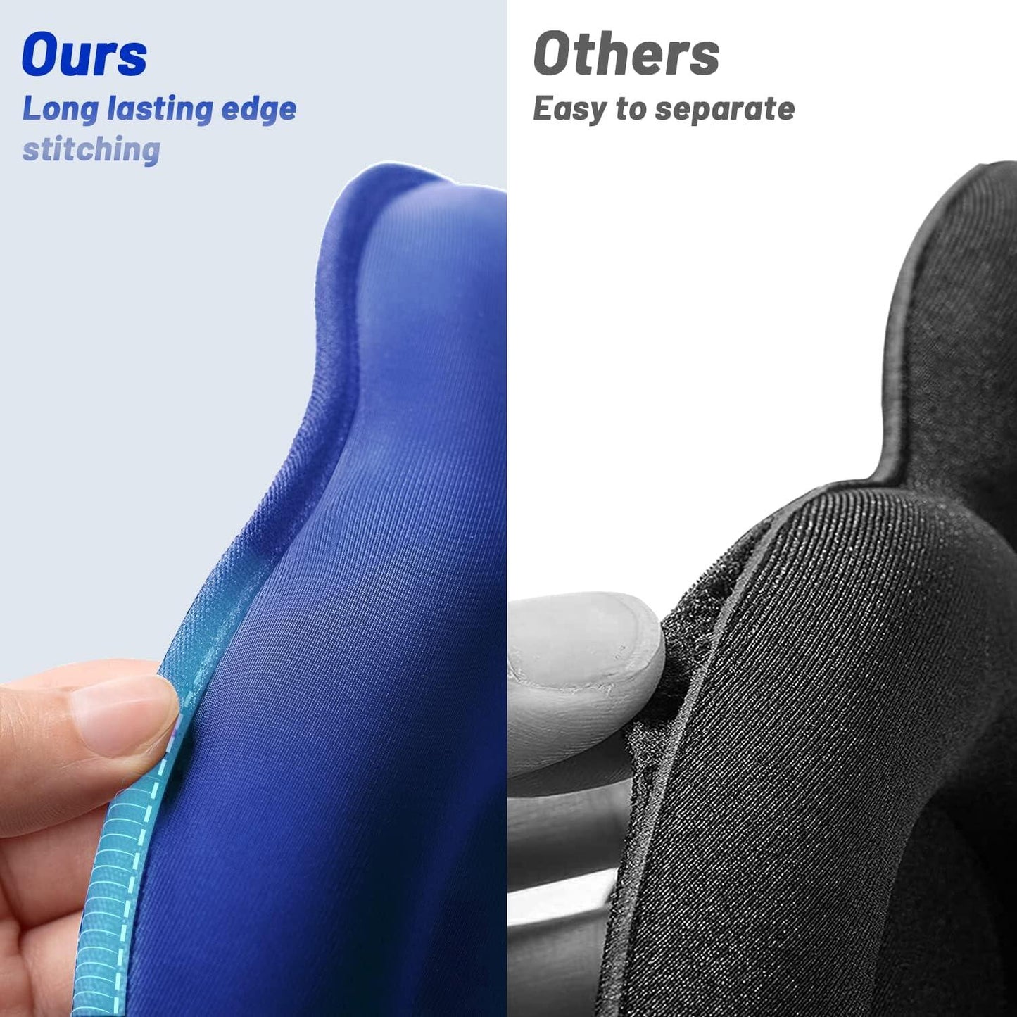 Blue Eye Mask with Adjustable Strap