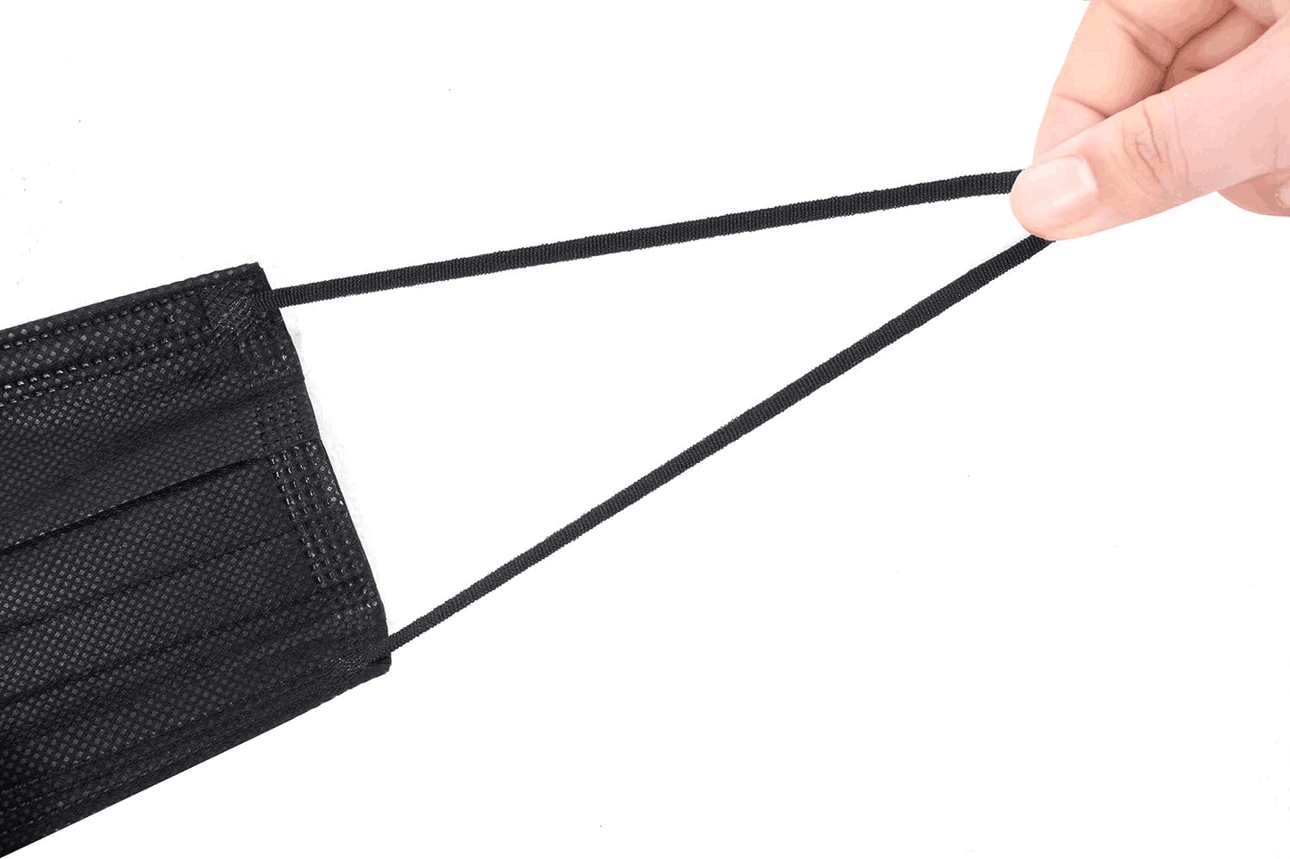 Black Disposable Face Mask 3 ply Pack of 50 pcs/box