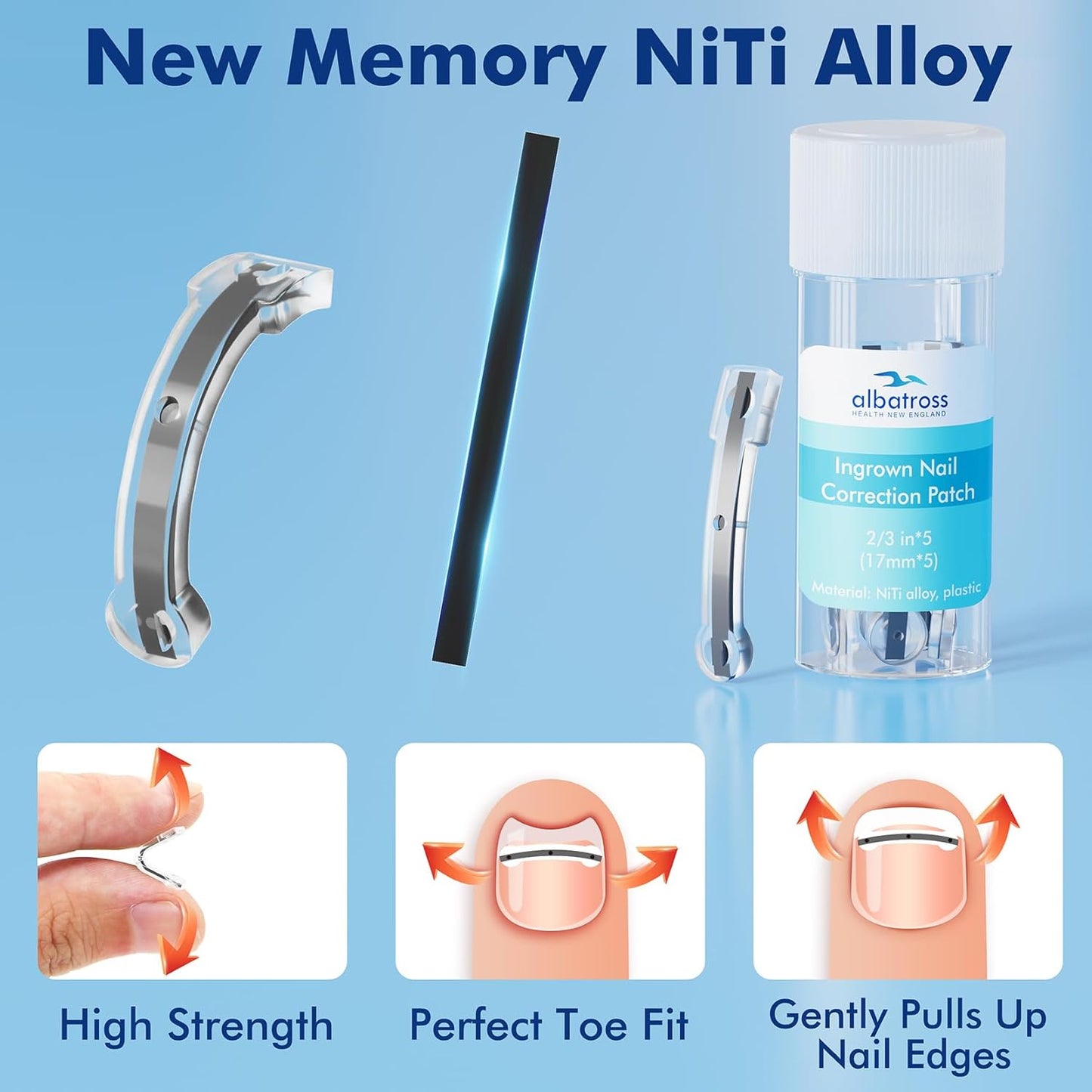 Ingrown Toenail Removal Kit – At-Home Nail Brace for Pain Relief & Correction