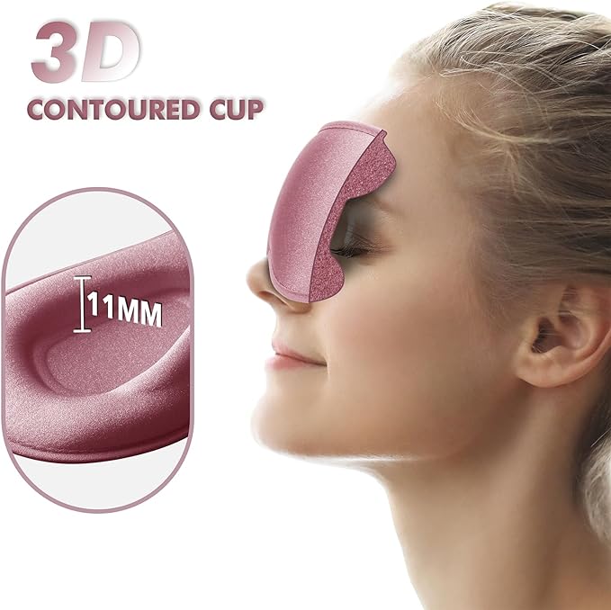Pink Eye Mask for Side Sleepers