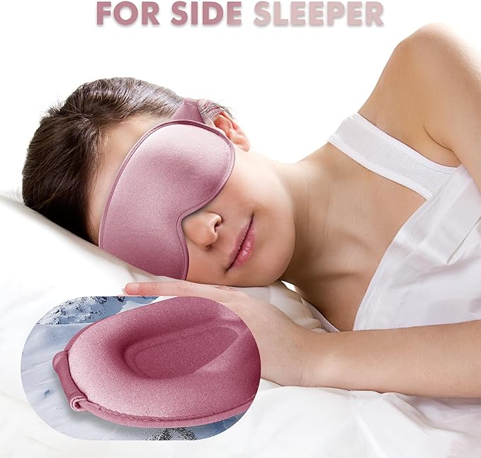 Pink Eye Mask for Side Sleepers