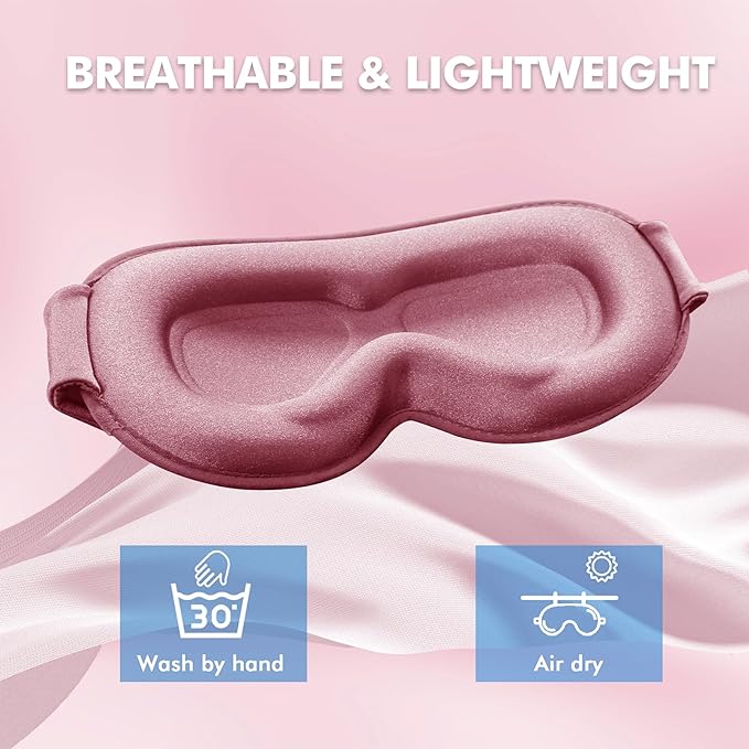 Pink Eye Mask for Side Sleepers