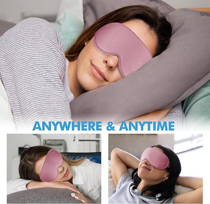 Pink Eye Mask for Side Sleepers