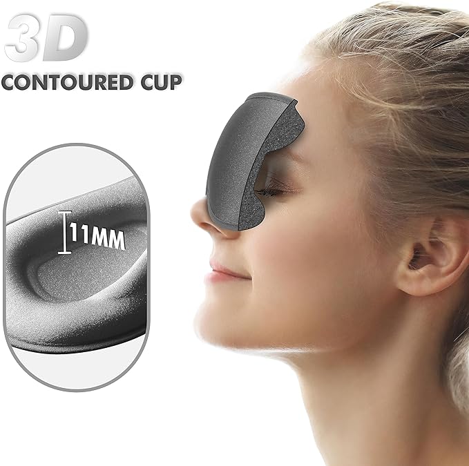 Sleep Mask for Side Sleepers, Gray