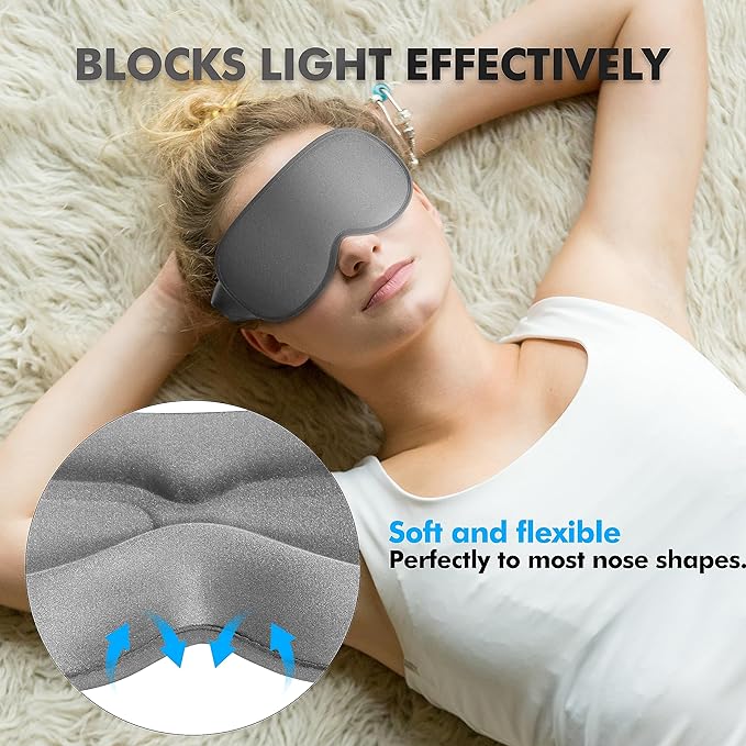 Sleep Mask for Side Sleepers, Gray