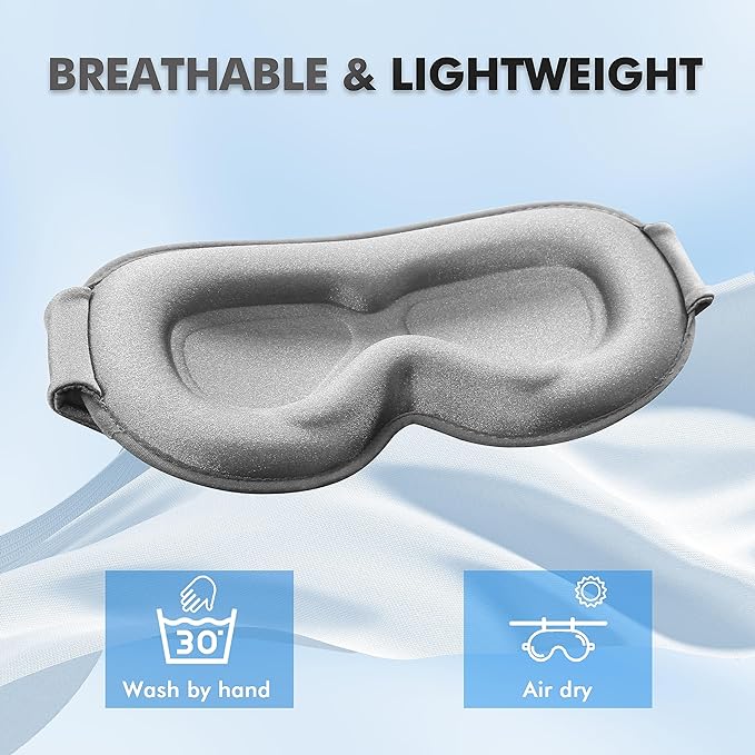Sleep Mask for Side Sleepers, Gray