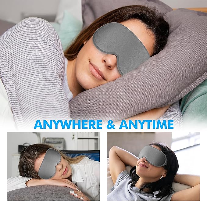 Sleep Mask for Side Sleepers, Gray