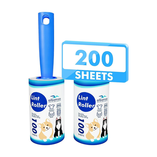 Sticky Lint Roller 200 Sheets Lint Remover for Pet Hair - 2 Rollers