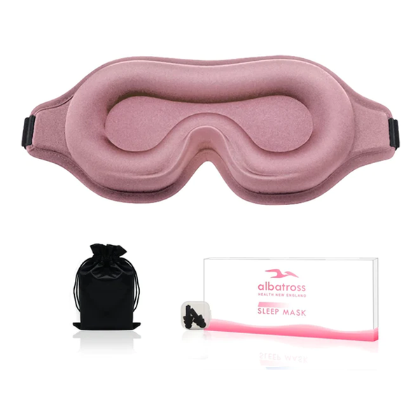 Pink Eye Mask Breathable & Soft for Sleeping – Albatross Health