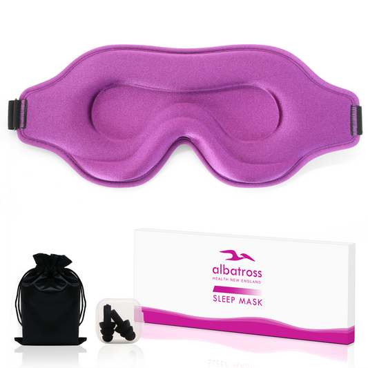 Soft Purple Eye Mask for Sleep