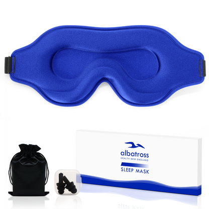 3D Sleep Eye Mask for Men & Women, Lash Extension Friendly, Travel Blackout Blindfold, Adjustable Strap – Pink