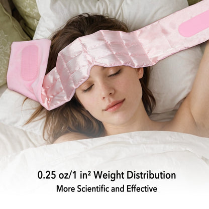 Weighted Eye Mask for Sleeping, Washable Blackout Gravity Sleep Mask, Soft for Side Sleepers, Travel & Meditation
