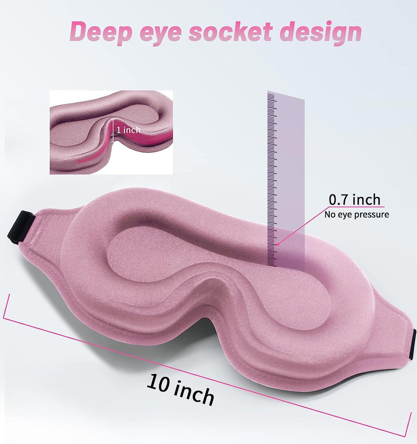 Pink Eye Mask Breathable & Soft for Sleeping Albatross Health