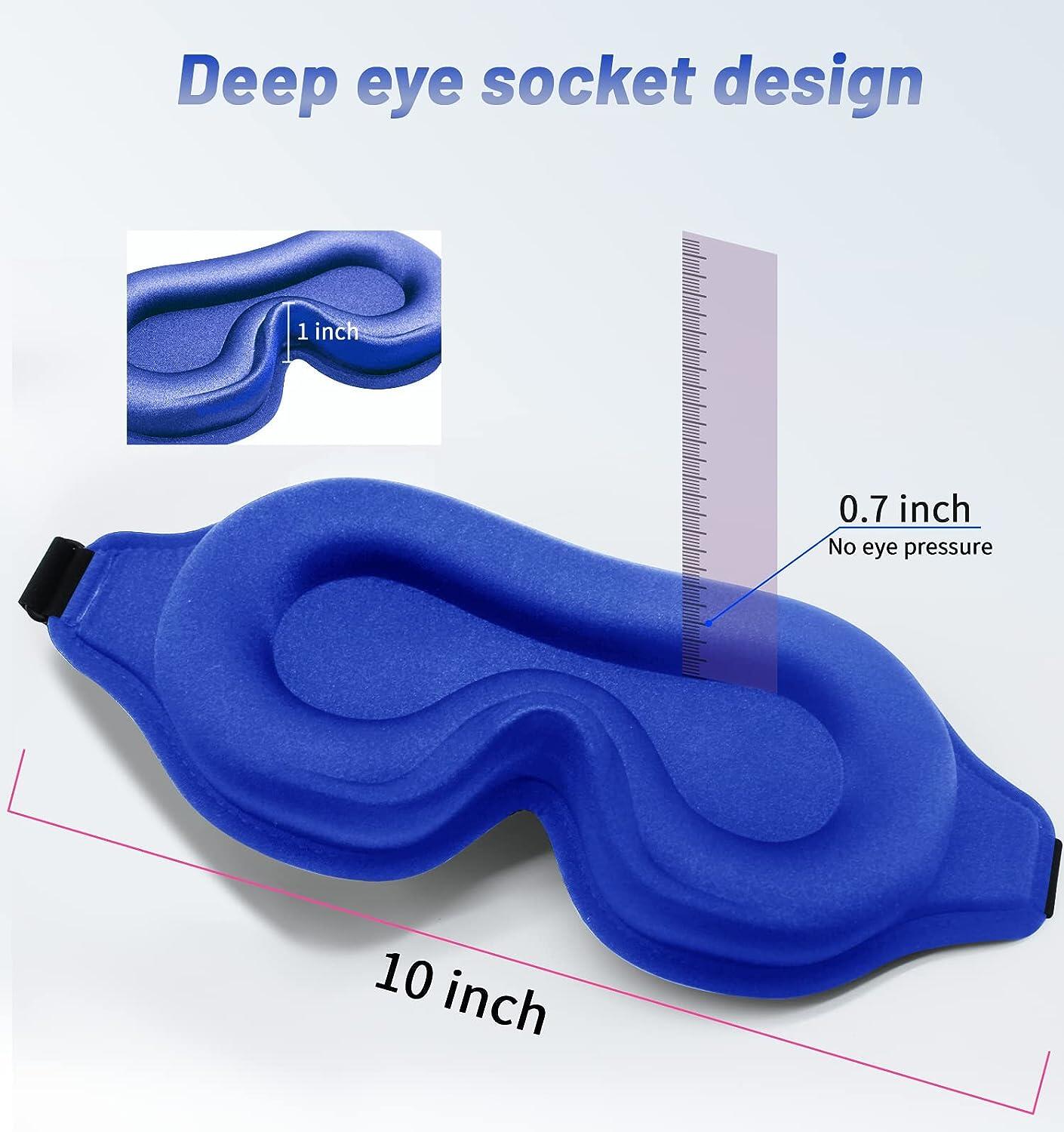 Blue Eye Mask with Adjustable Strap