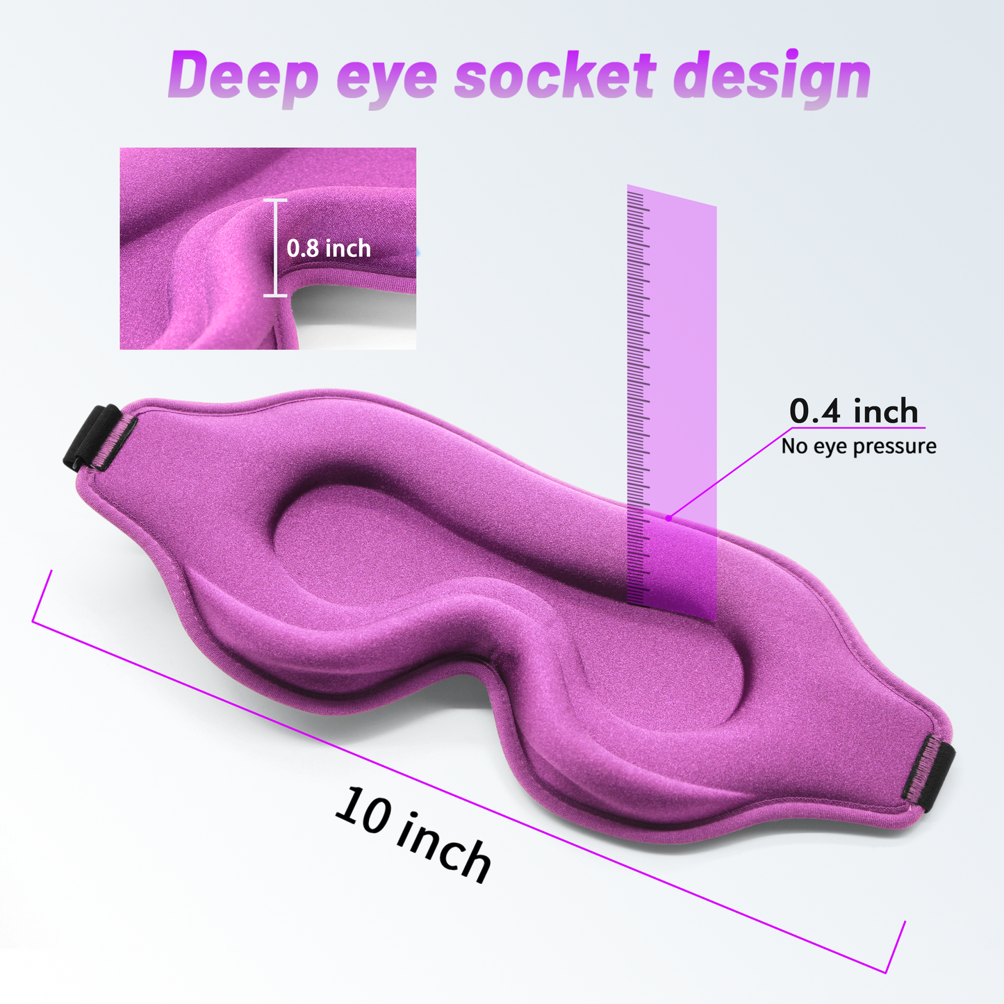 Soft Purple Eye Mask for Sleep