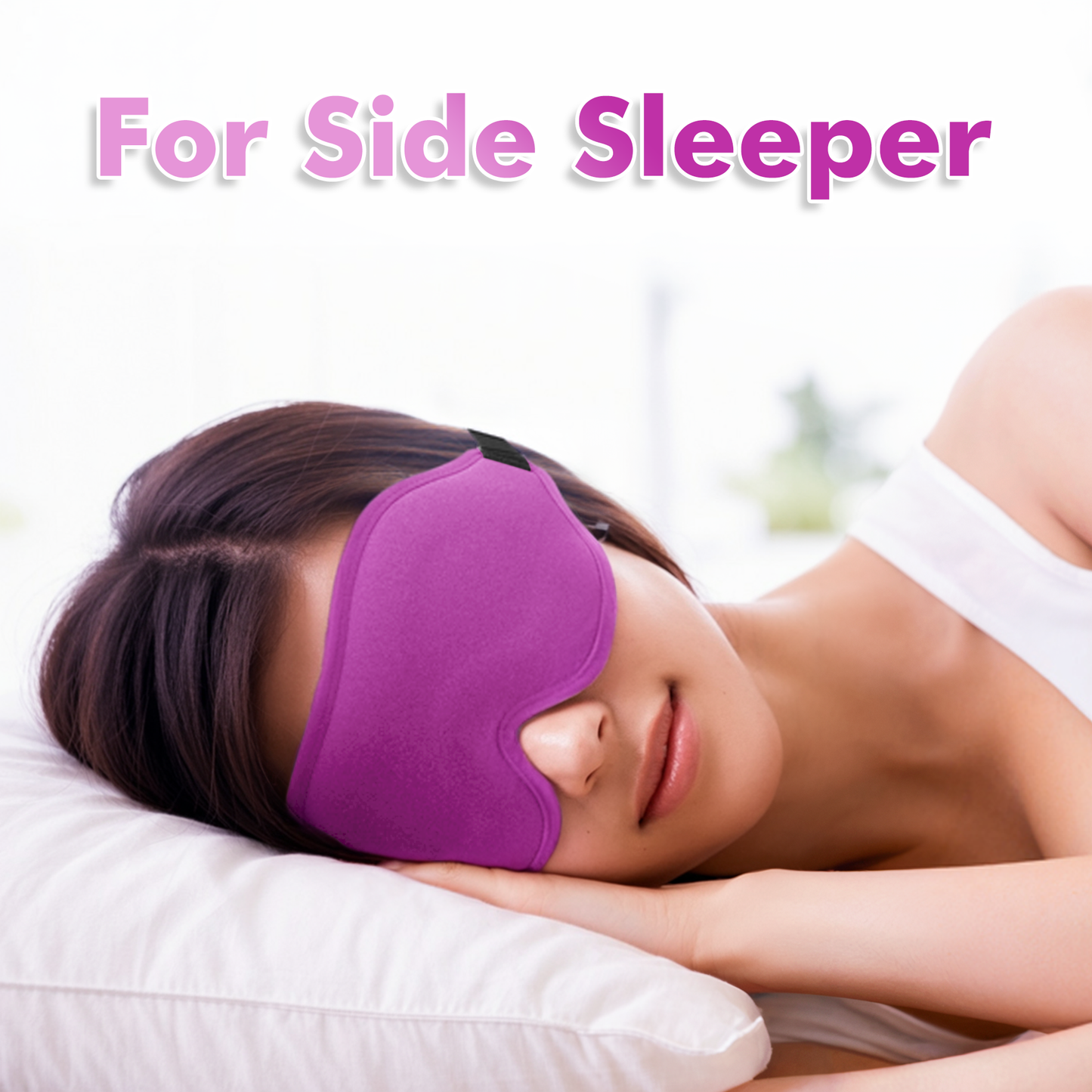 Soft Purple Eye Mask for Sleep