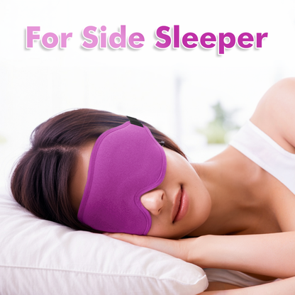 Soft Purple Eye Mask for Sleep