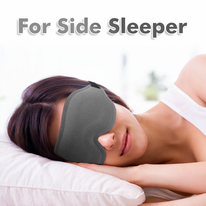 Sleep Mask For Men And Women with Upgraded 3D Contoured Cup And Adjustable Strap