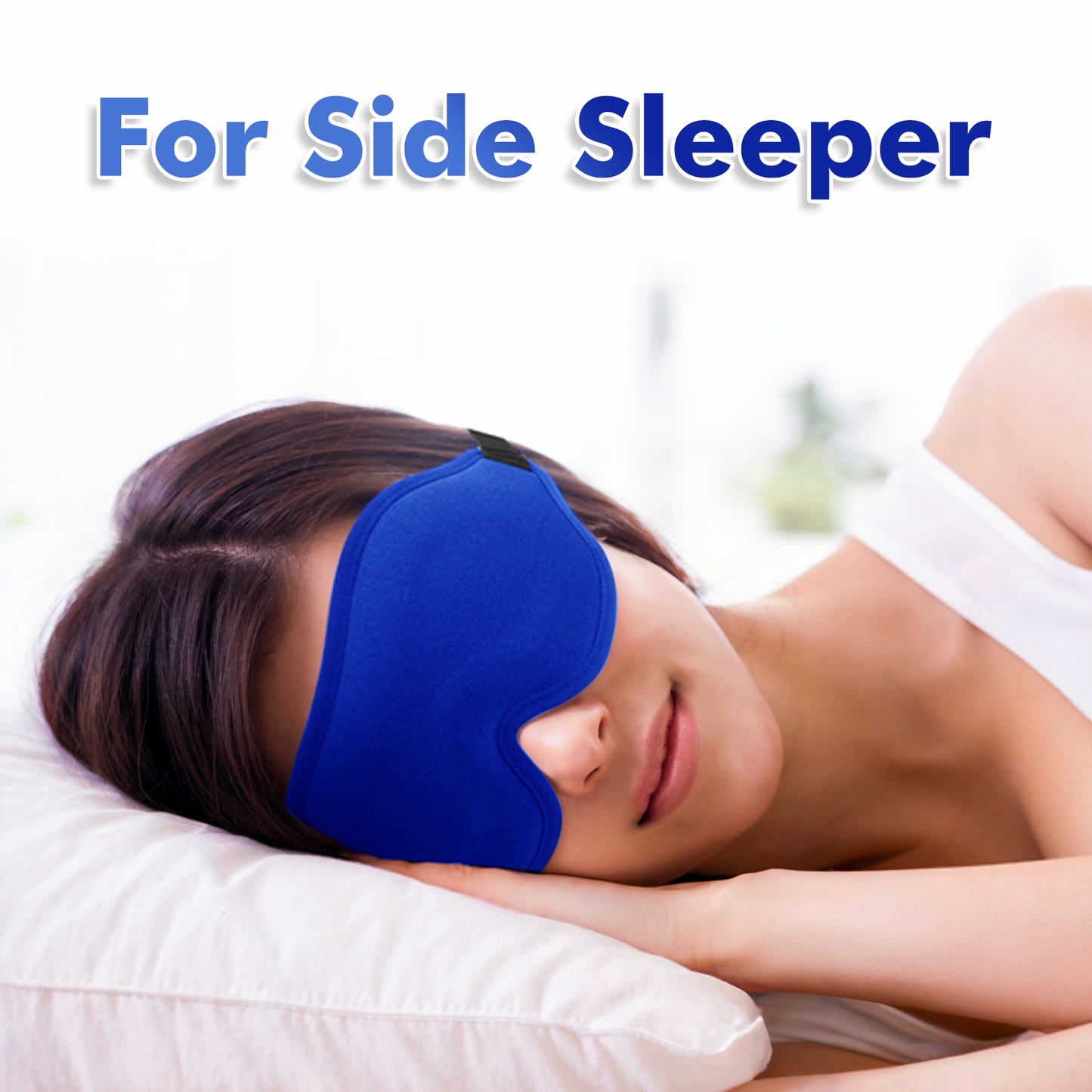 Blue Eye Mask with Adjustable Strap