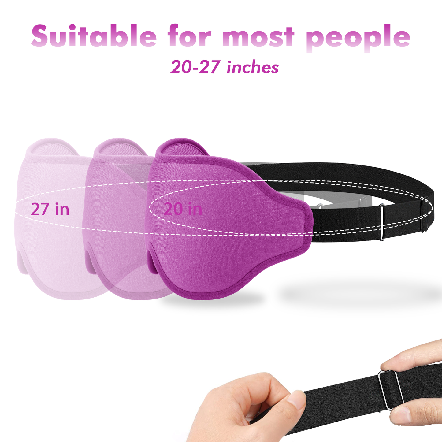 Soft Purple Eye Mask for Sleep
