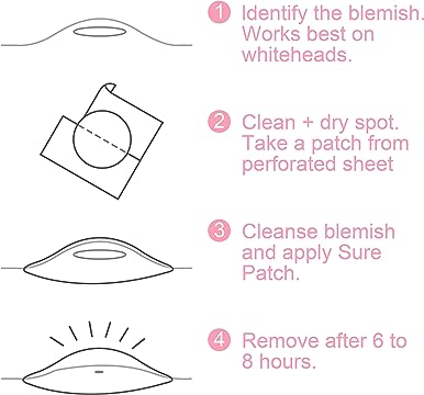 Invisible Acne Pimple Patches for Face (180 Counts), Spot Dots Cover