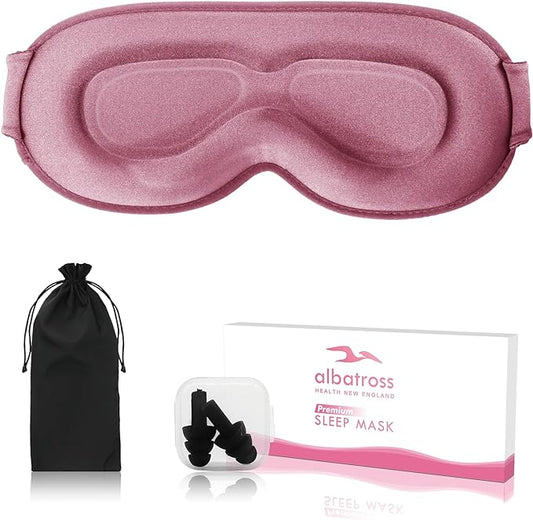 Pink Eye Mask for Side Sleepers