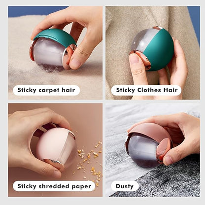 Travel-Sized Mini Reusable Lint Roller Ball for Pet Hair Removal
