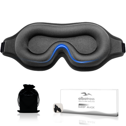 3D Sleep Eye Mask for Men & Women, Lash Extension Friendly, Travel Blackout Blindfold, Adjustable Strap – Pink