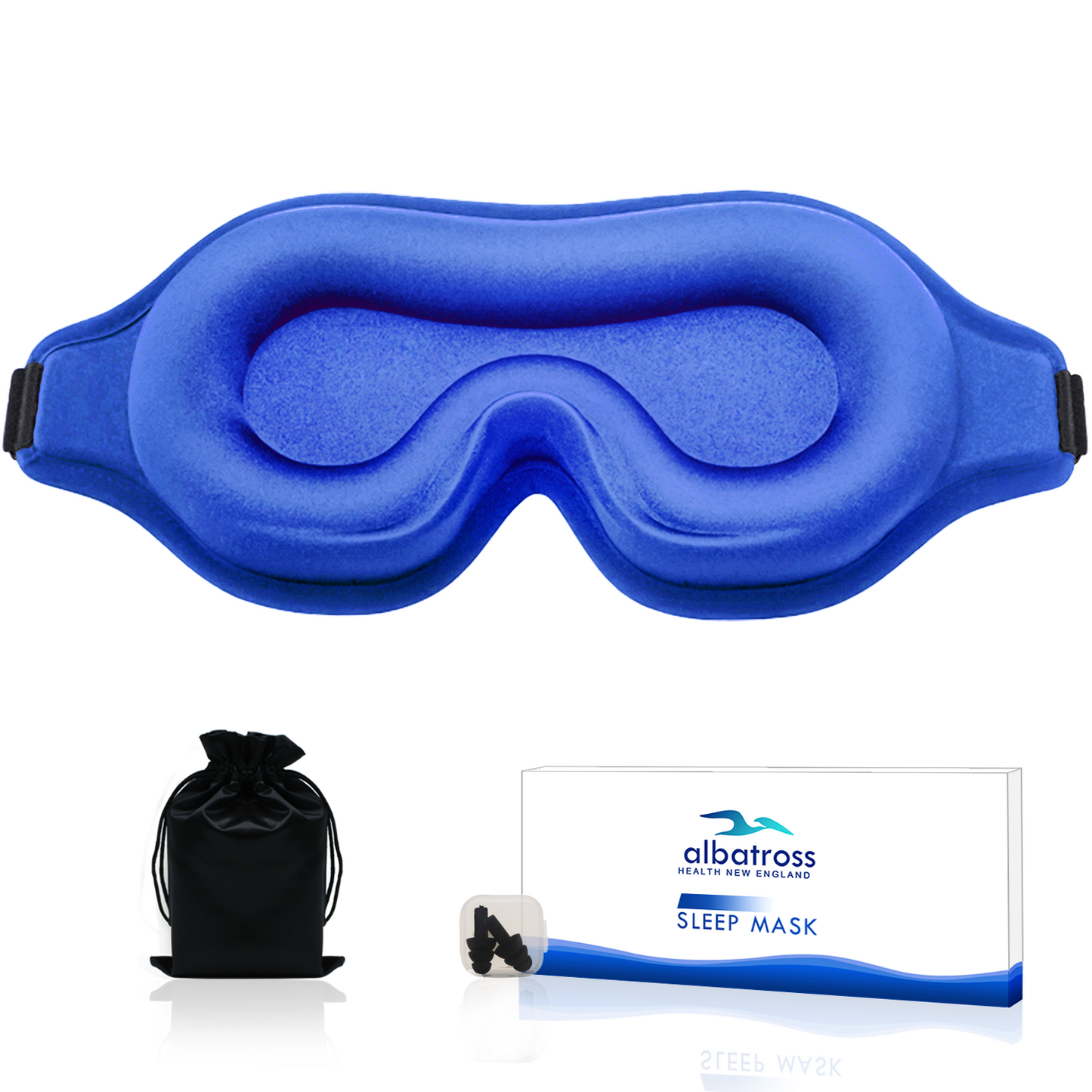 3D Sleep Eye Mask for Men & Women, Lash Extension Friendly, Travel Blackout Blindfold, Adjustable Strap – Pink