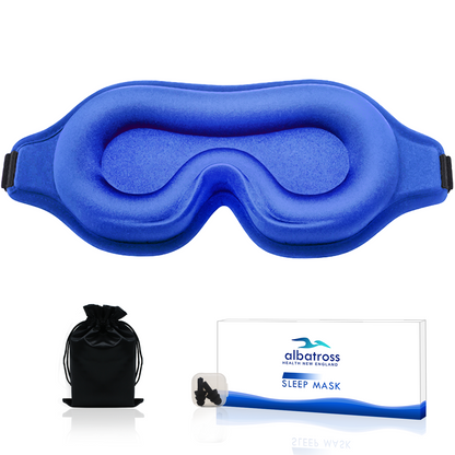 3D Sleep Eye Mask for Men & Women, Lash Extension Friendly, Travel Blackout Blindfold, Adjustable Strap – Pink