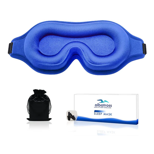 Blue Eye Mask with Adjustable Strap