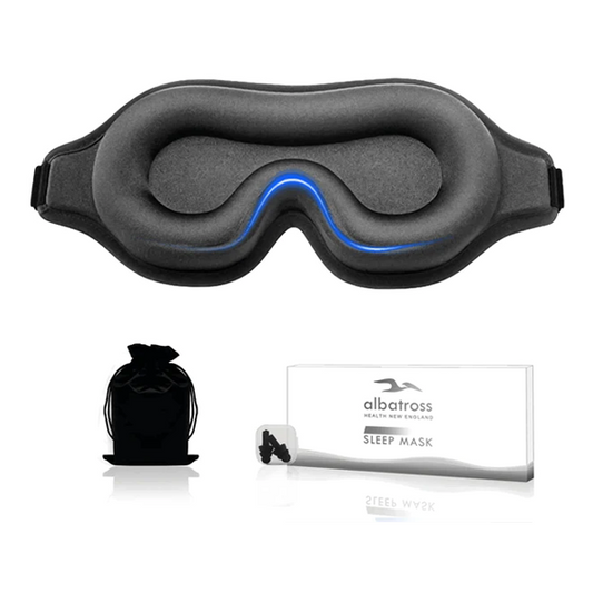 Sleep Mask For Men And Women with Upgraded 3D Contoured Cup And Adjustable Strap