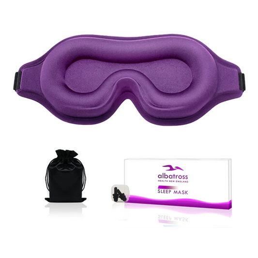 Soft Purple Eye Mask for Sleep