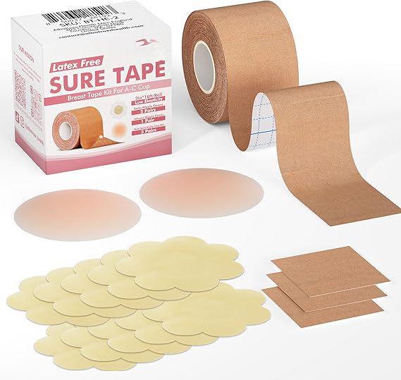 Invisible Breast Petals, Sure Petals Boob Petals Kit for A-G Cup