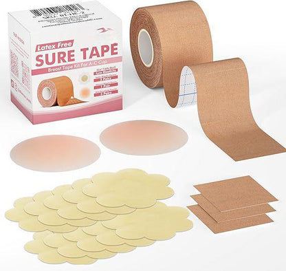 Invisible Breast Petals, Sure Petals Boob Petals Kit for A-G Cup