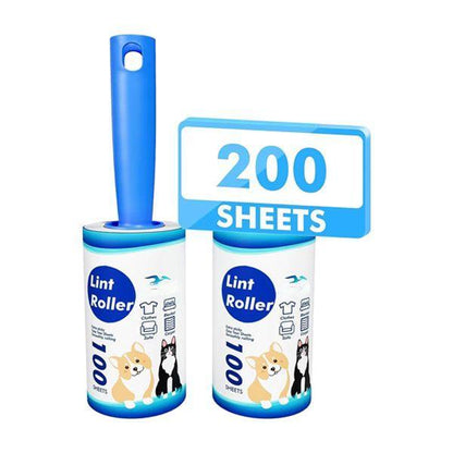 Sticky Lint Roller 200 Sheets Lint Remover for Pet Hair - 2 Rollers