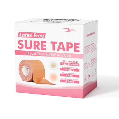 Sure Tape Boob Tape Breast Tape Kit for A-C Cup